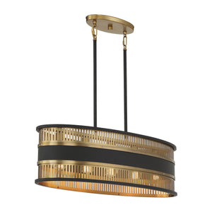 Savoy House - Eclipse 5-Light Linear Chandelier - Lights Canada