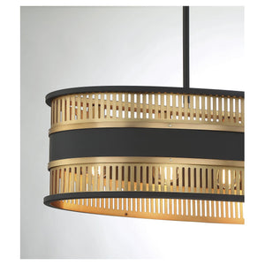 Savoy House - Eclipse 5-Light Linear Chandelier - Lights Canada