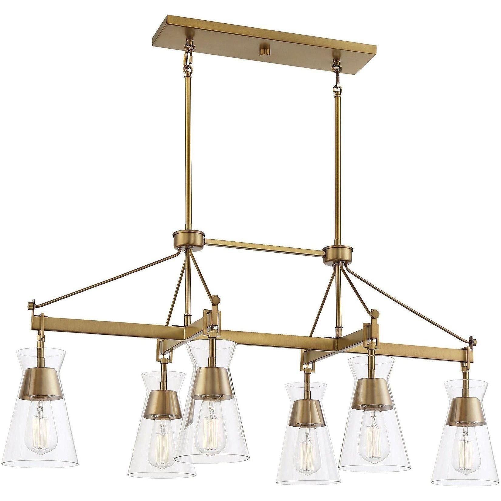 Savoy House - Lakewood 6-Light Linear Chandelier - Lights Canada