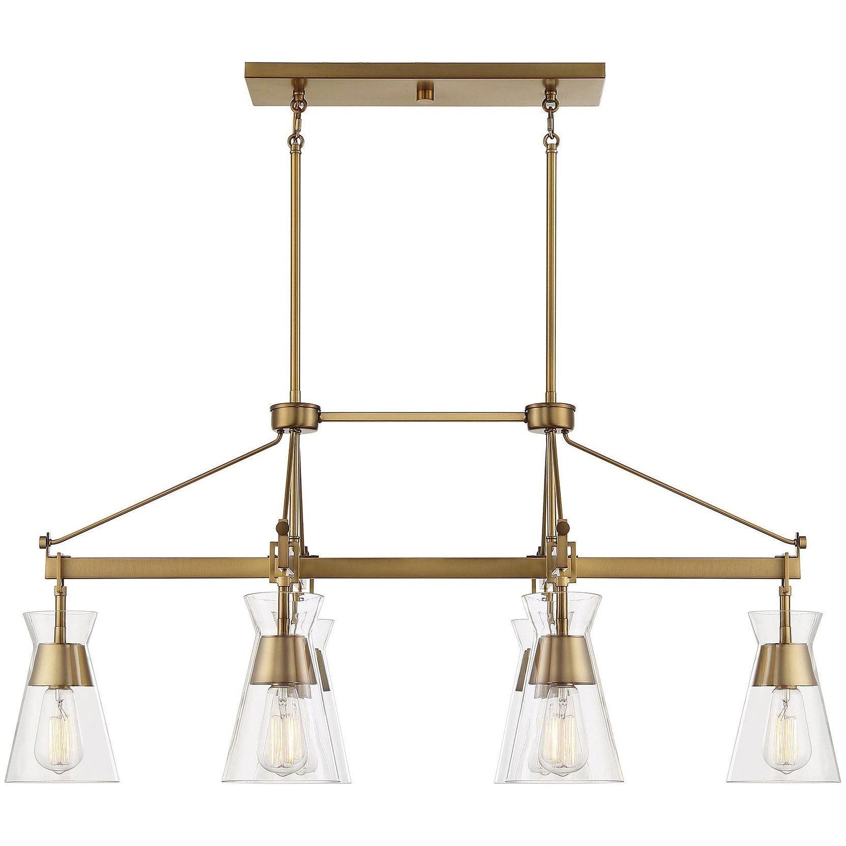 Savoy House - Lakewood 6-Light Linear Chandelier - Lights Canada