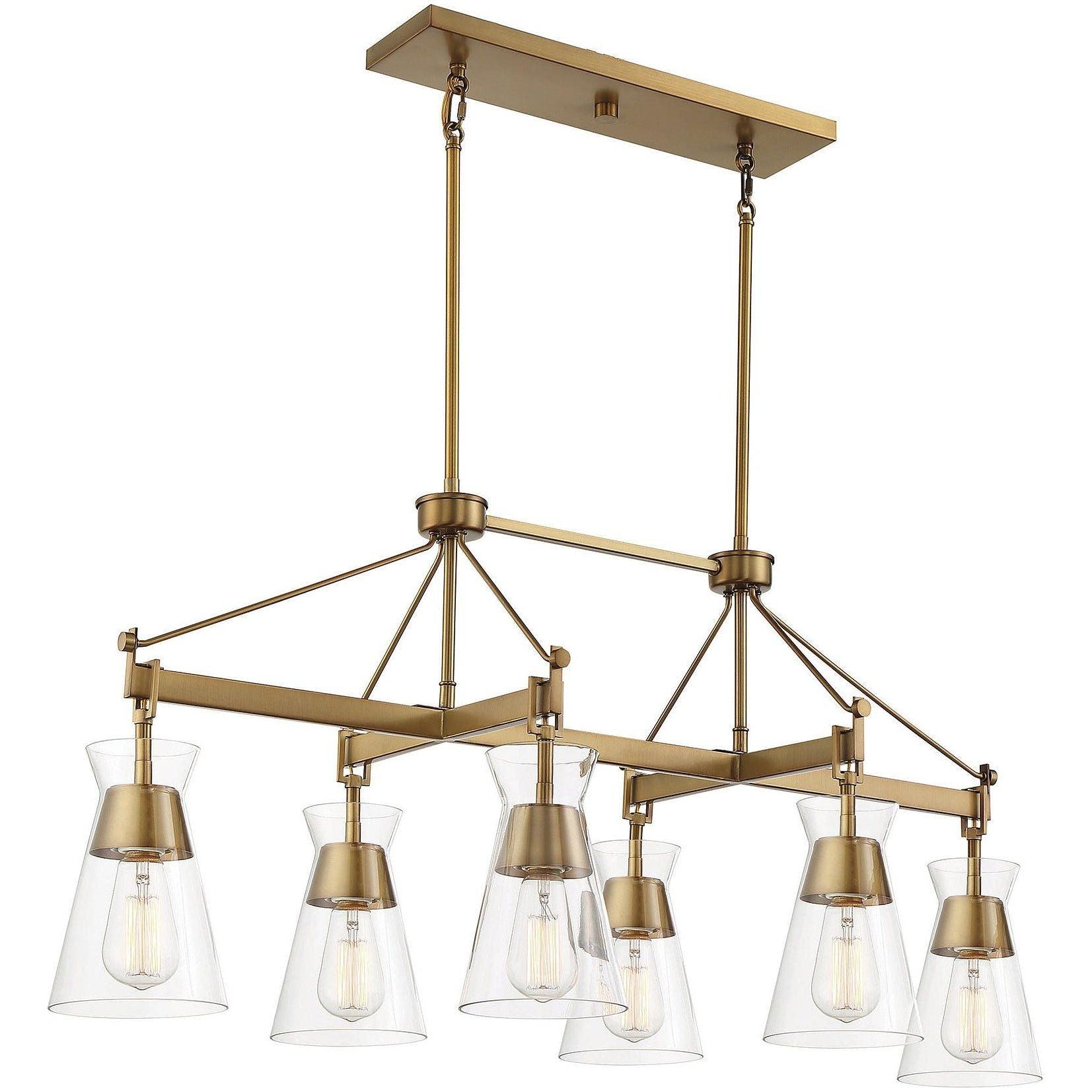 Savoy House - Lakewood 6-Light Linear Chandelier - Lights Canada