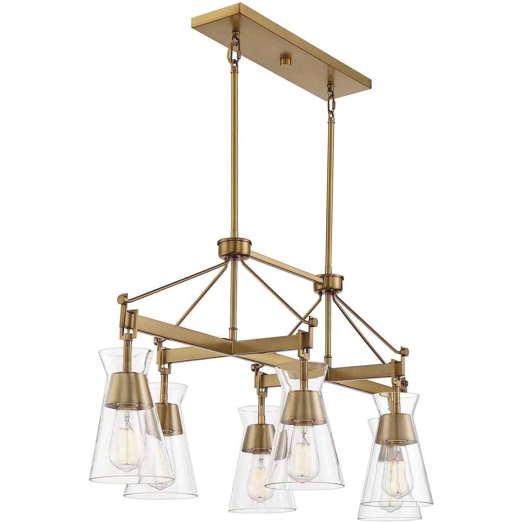 Savoy House - Lakewood 6-Light Linear Chandelier - Lights Canada