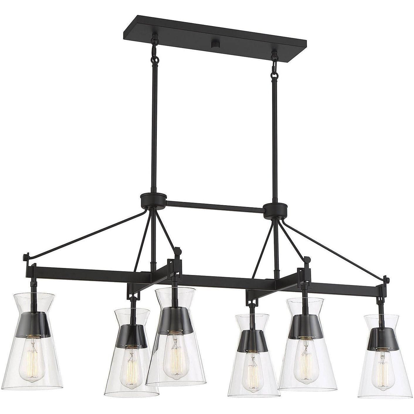 Savoy House - Lakewood 6-Light Linear Chandelier - Lights Canada