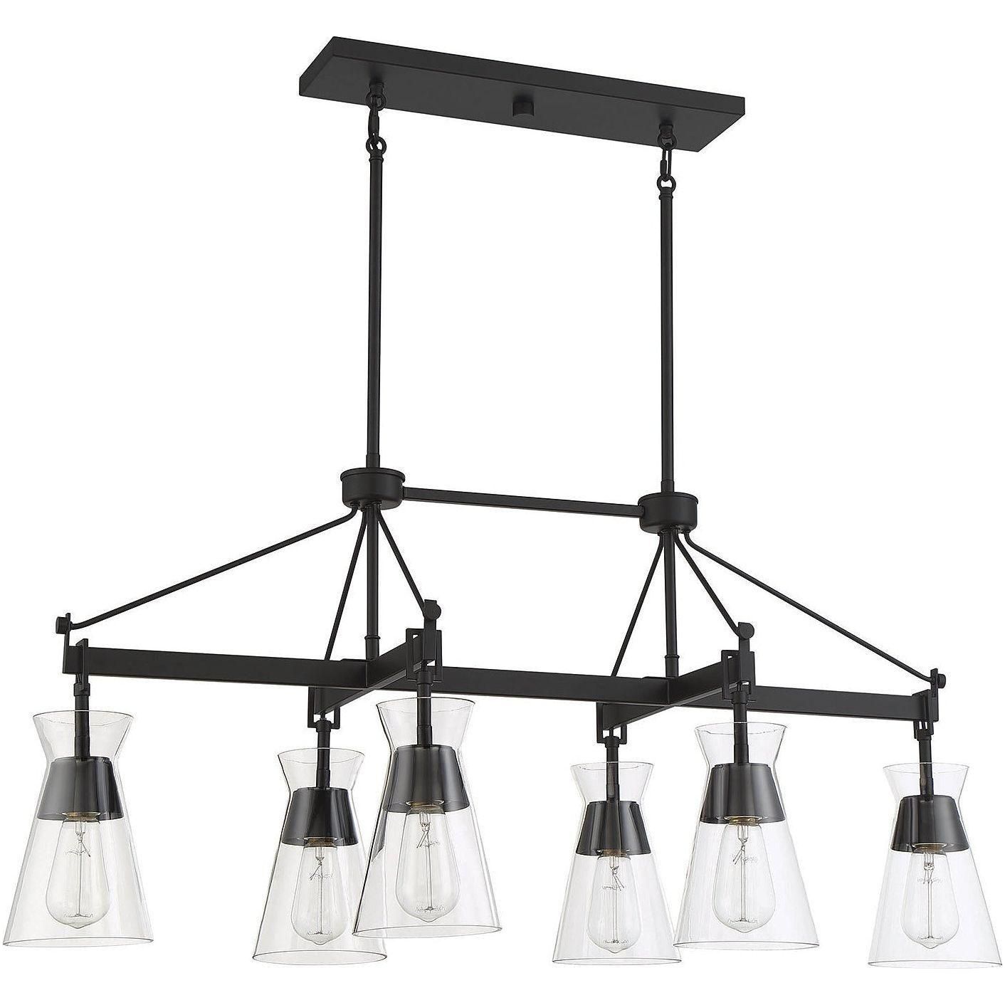 Savoy House - Lakewood 6-Light Linear Chandelier - Lights Canada