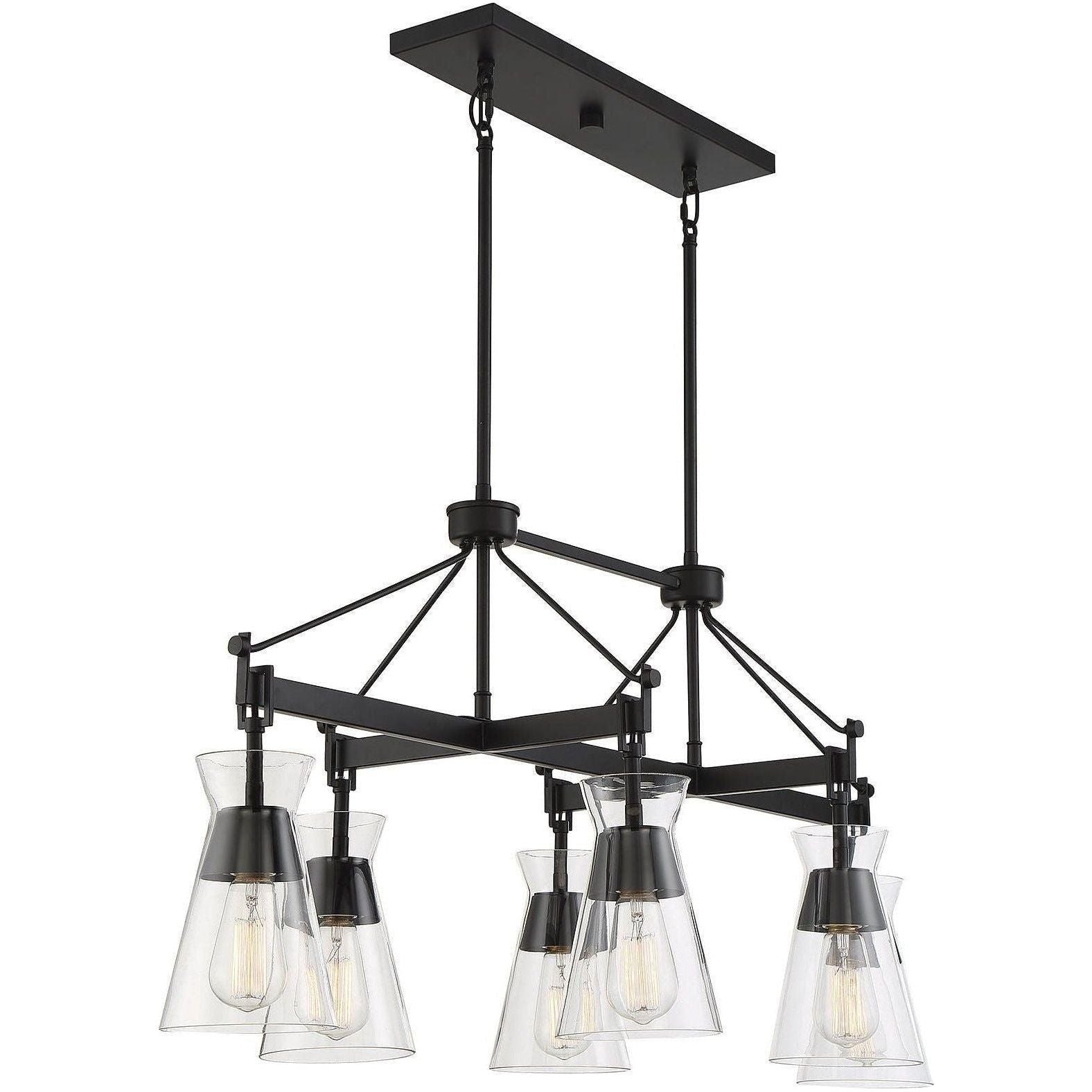 Savoy House - Lakewood 6-Light Linear Chandelier - Lights Canada