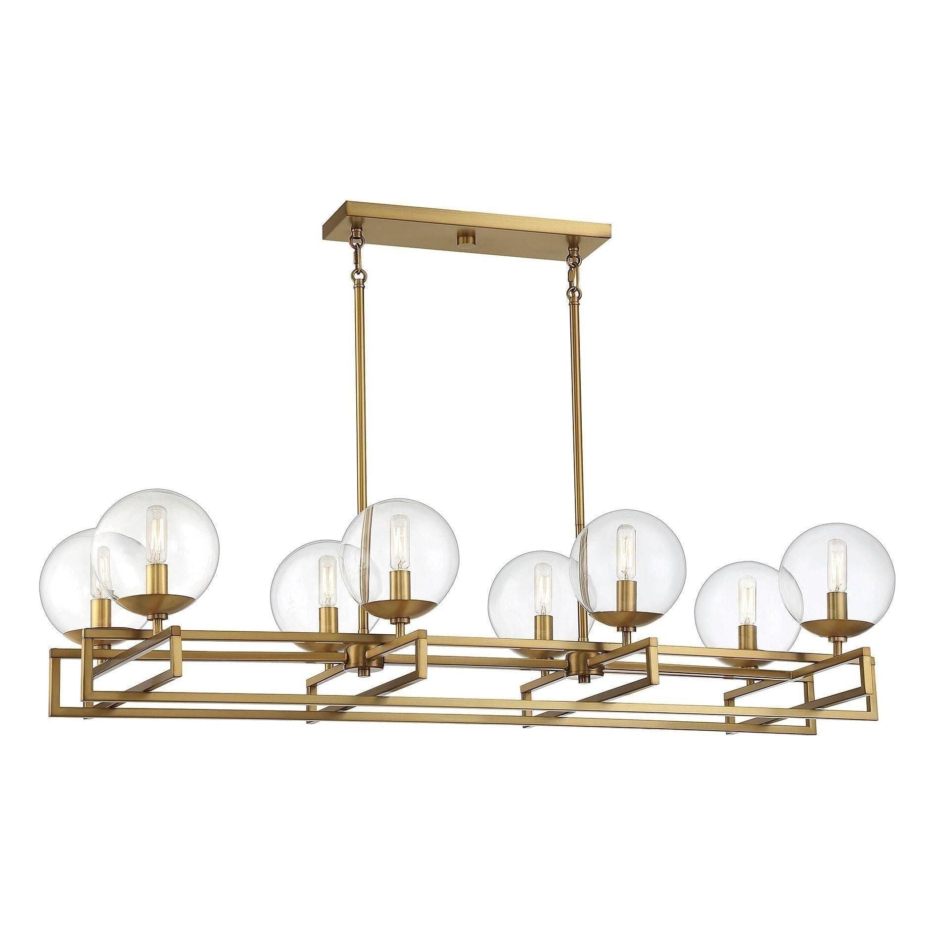 Savoy House - Crosby 8-Light Linear Chandelier - Lights Canada
