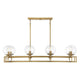 Savoy House - Crosby 8-Light Linear Chandelier - Lights Canada