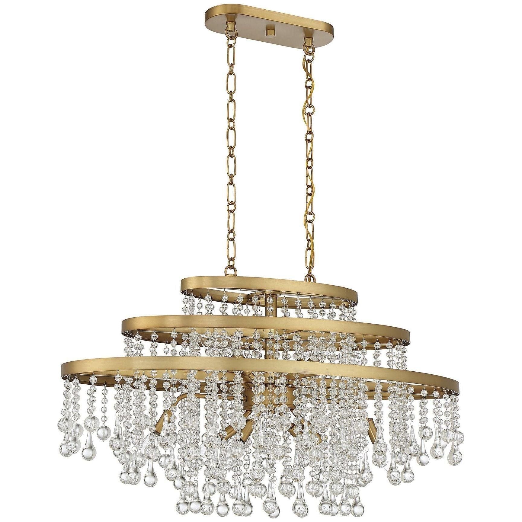 Savoy House - Luna 10-Light Oval Chandelier - Lights Canada