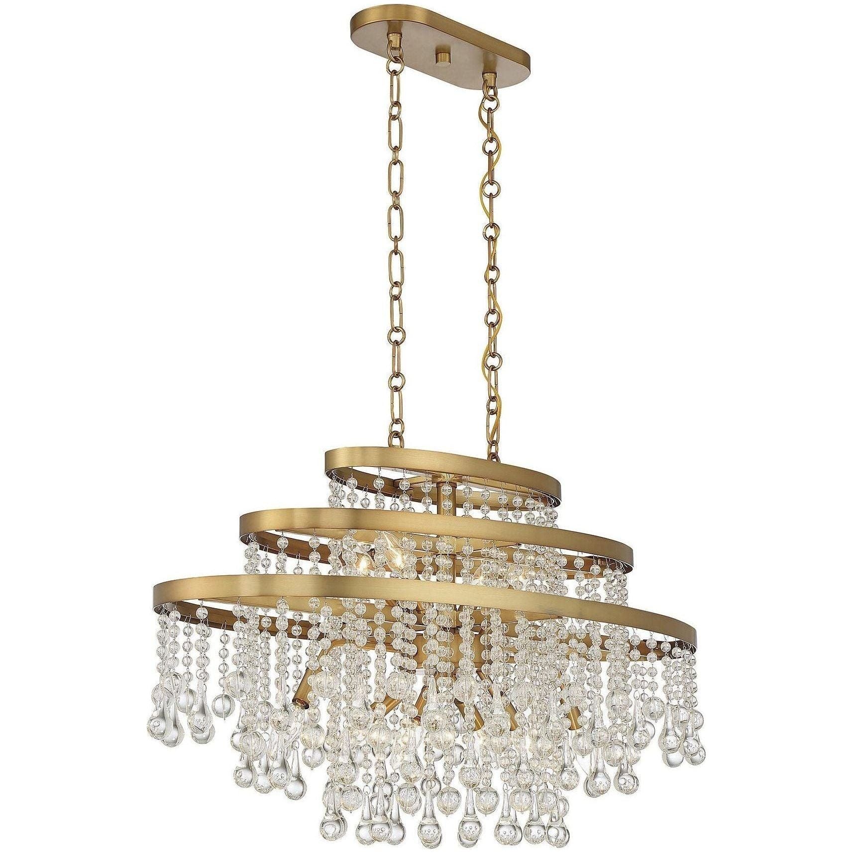 Savoy House - Luna 10-Light Oval Chandelier - Lights Canada