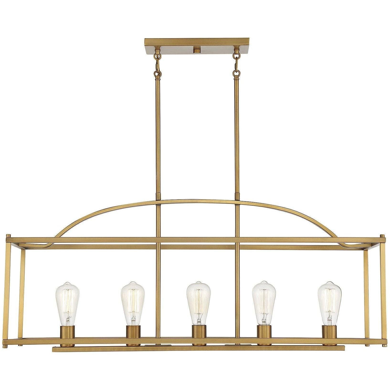 Savoy House - Palladian 5-Light Linear Chandelier - Lights Canada