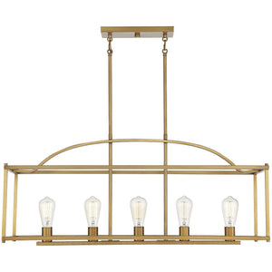 Savoy House - Palladian 5-Light Linear Chandelier - Lights Canada