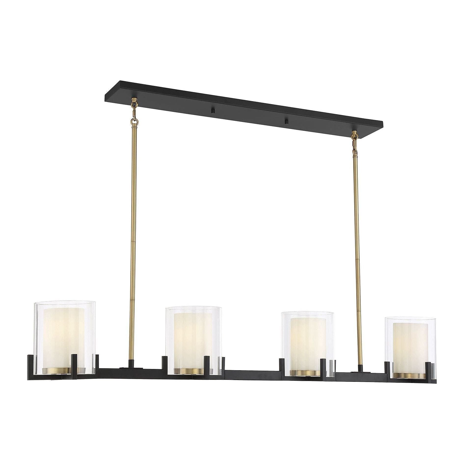 Savoy House - Eaton 4-Light Linear Chandelier - Lights Canada