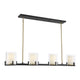 Savoy House - Eaton 4-Light Linear Chandelier - Lights Canada