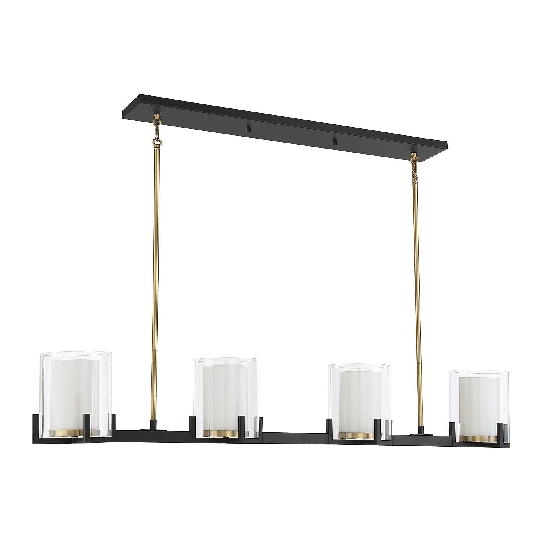 Savoy House - Eaton 4-Light Linear Chandelier - Lights Canada