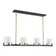 Savoy House - Eaton 4-Light Linear Chandelier - Lights Canada
