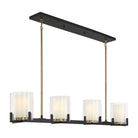 Savoy House - Eaton 4-Light Linear Chandelier - Lights Canada