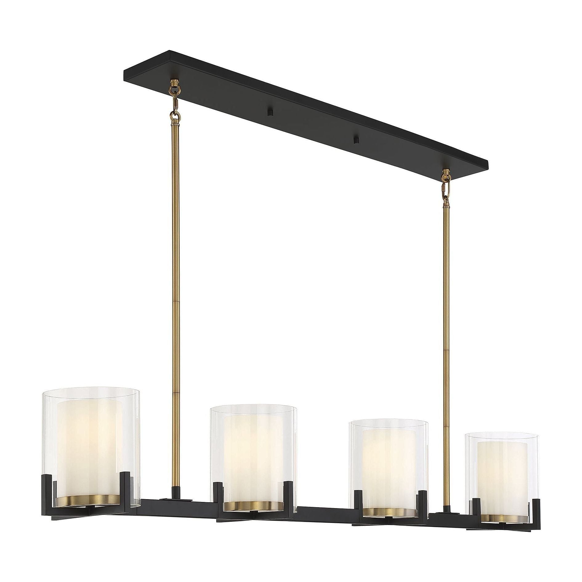 Savoy House - Eaton 4-Light Linear Chandelier - Lights Canada