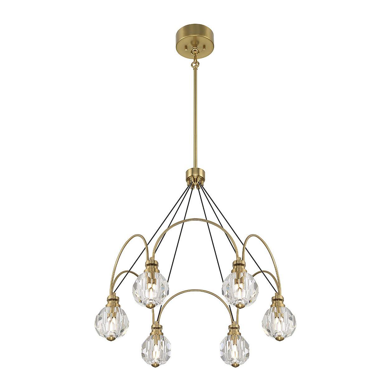 Savoy House - Burnham 6-Light LED Chandelier - Lights Canada