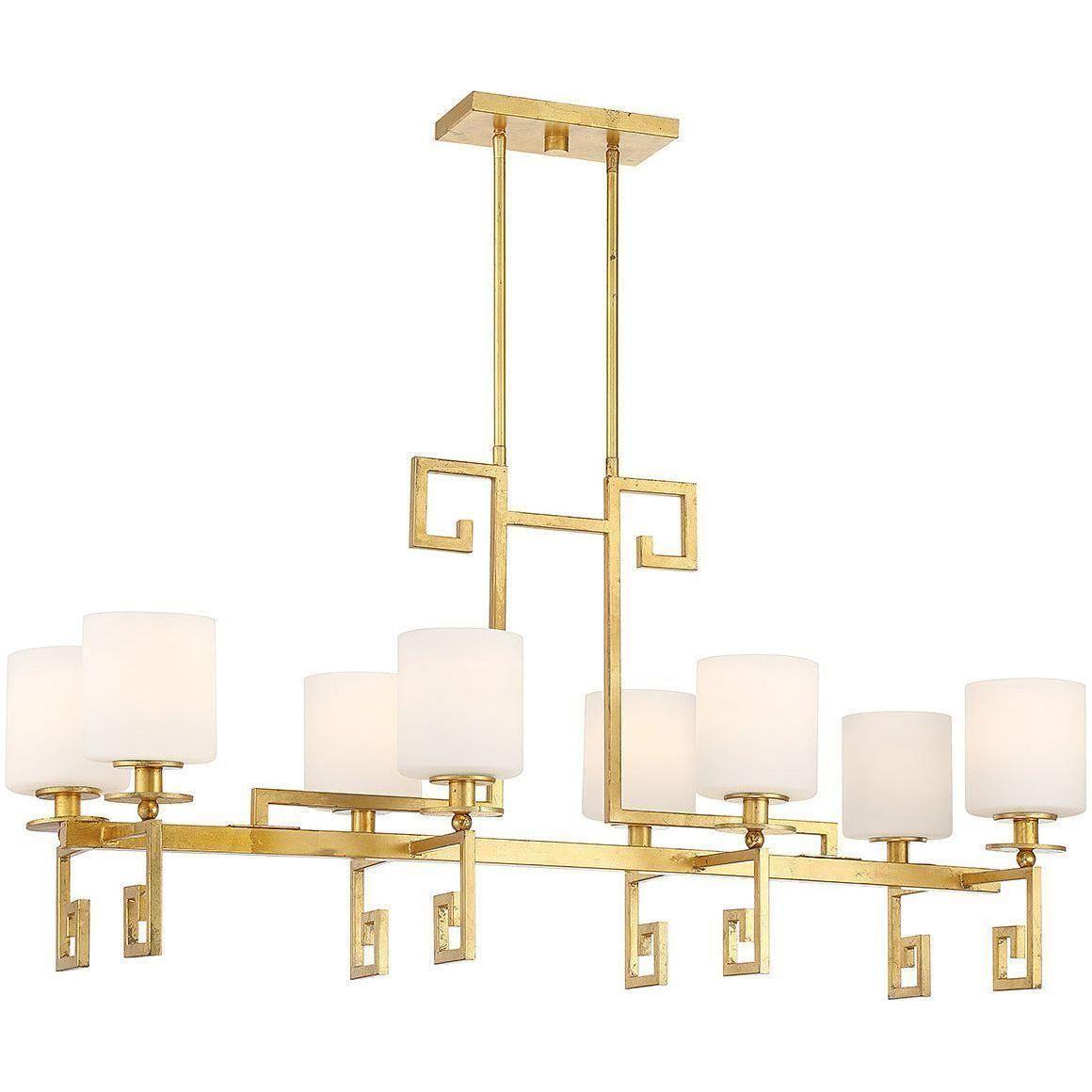 Savoy House - Quatrain 8-Light Linear Chandelier - Lights Canada