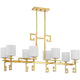 Savoy House - Quatrain 8-Light Linear Chandelier - Lights Canada
