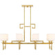 Savoy House - Quatrain 8-Light Linear Chandelier - Lights Canada