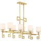 Savoy House - Quatrain 8-Light Linear Chandelier - Lights Canada