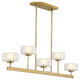 Savoy House - Falster 5-Light LED Linear Chandelier - Lights Canada