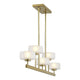 Savoy House - Falster 5-Light LED Linear Chandelier - Lights Canada