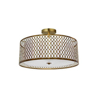 Kordan 3 Light 17 Inch Semi-Flush Mount