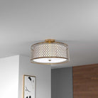 Dainolite - Kordan 3 Light 17 Inch Semi-Flush Mount - Lights Canada