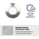 WAC Lighting - LED 1" 12V Round Beveled Top Inground Indicator Light - Lights Canada