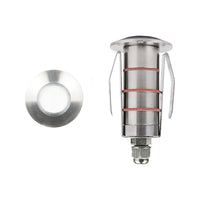 LED 1" 12V Round Beveled Top Inground Indicator Light