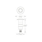 WAC Lighting - LED 1" 12V Round Beveled Top Inground Indicator Light - Lights Canada