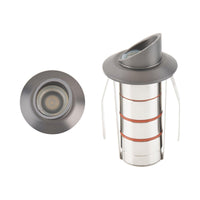 LED 1" 12V Round Shroud Top Inground Indicator Light