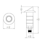 WAC Lighting - LED 1" 12V Round Shroud Top Inground Indicator Light - Lights Canada