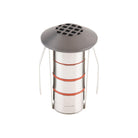 WAC Lighting - LED 1" 12V Round Beveled Top Inground Indicator Light with Hex Louver - Lights Canada