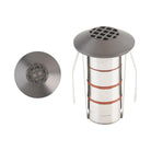 WAC Lighting - LED 1" 12V Round Beveled Top Inground Indicator Light with Hex Louver - Lights Canada