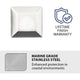 WAC Lighting - LED 1" 12V Square Beveled Top Inground Indicator Light - Lights Canada