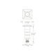 WAC Lighting - LED 1" 12V Square Beveled Top Inground Indicator Light - Lights Canada
