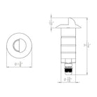 WAC Lighting - LED 1" 12V Round Scoop Top Inground Indicator Light - Lights Canada