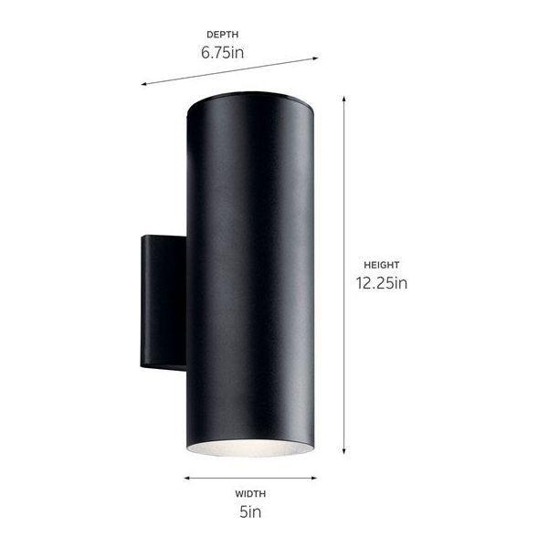 Kichler - Cylinder 3000K LED Outdoor Wall Light - Lights Canada