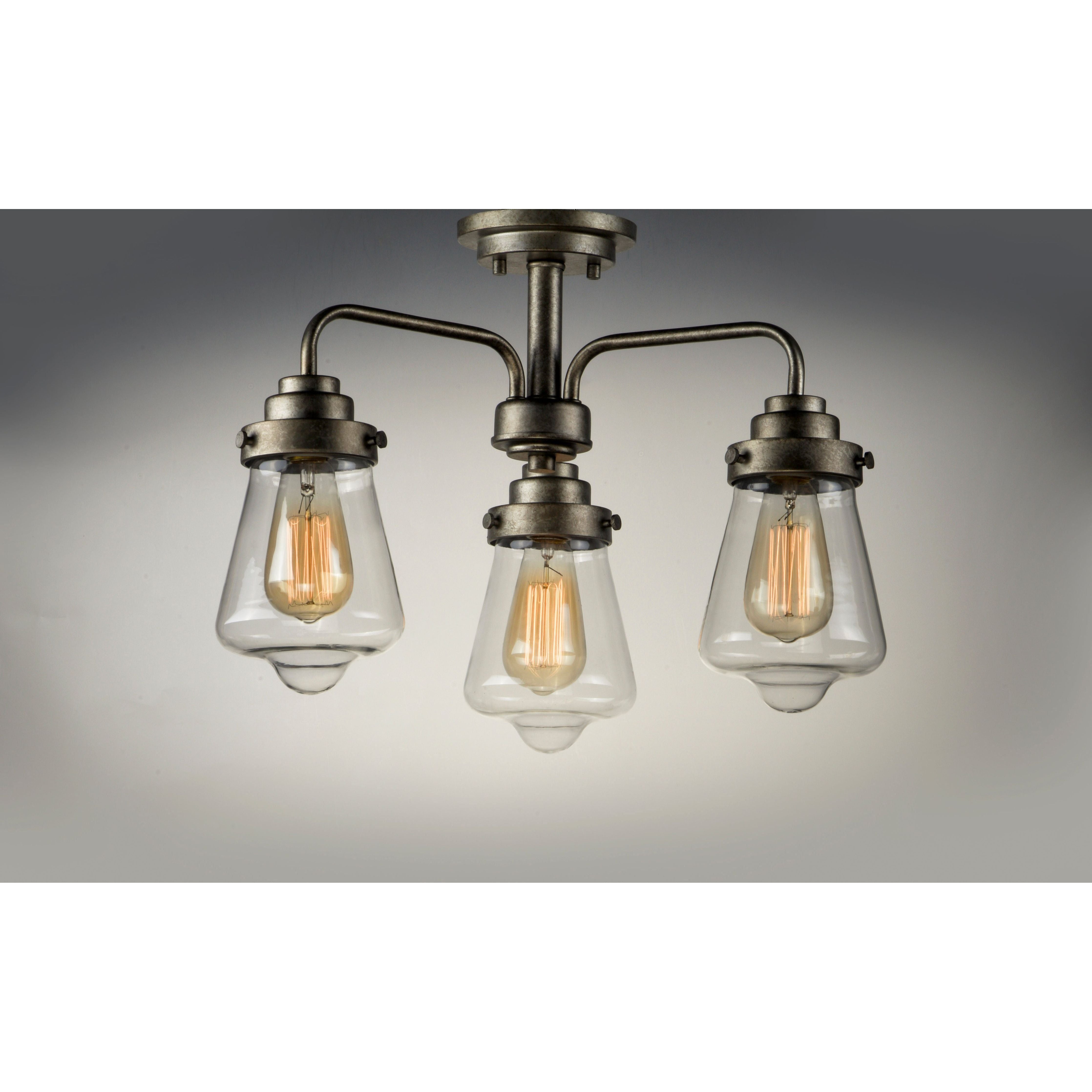 Maxim Lighting - Cape Cod 3-Light Flush Mount - Lights Canada