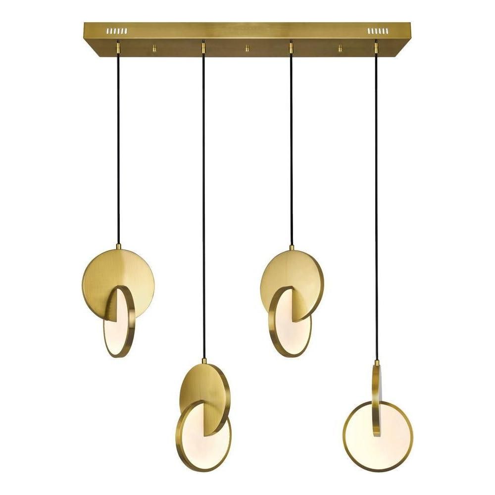 Tranche Linear Suspension Brushed Brass