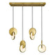 Tranche Linear Suspension Brushed Brass