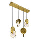 Tranche Linear Suspension Brushed Brass