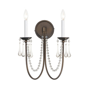 Maxim Lighting - Plumette 2-Light Sconce with Crystal - Lights Canada