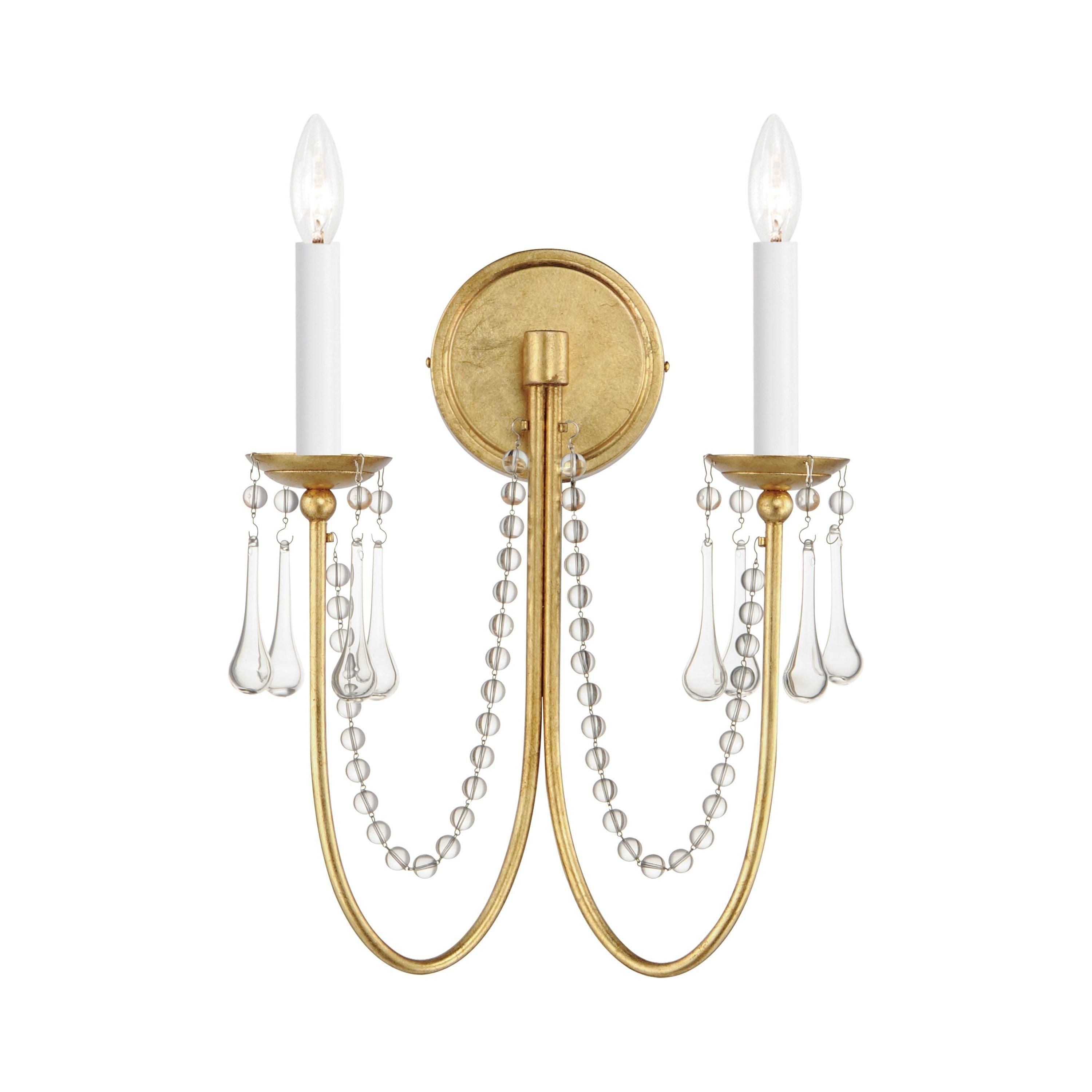 Maxim Lighting - Plumette 2-Light Sconce with Crystal - Lights Canada