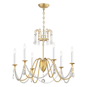 Maxim Lighting - Plumette 6-Light Chandelier with Crystal - Lights Canada