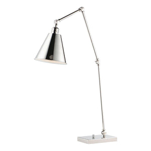 Library Table Lamp Polished Nickel