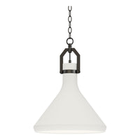 Lumi 13" White Plaster Pendant